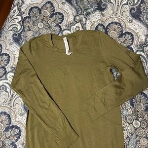 Olive Green Long Sleeve Women’s Shirt